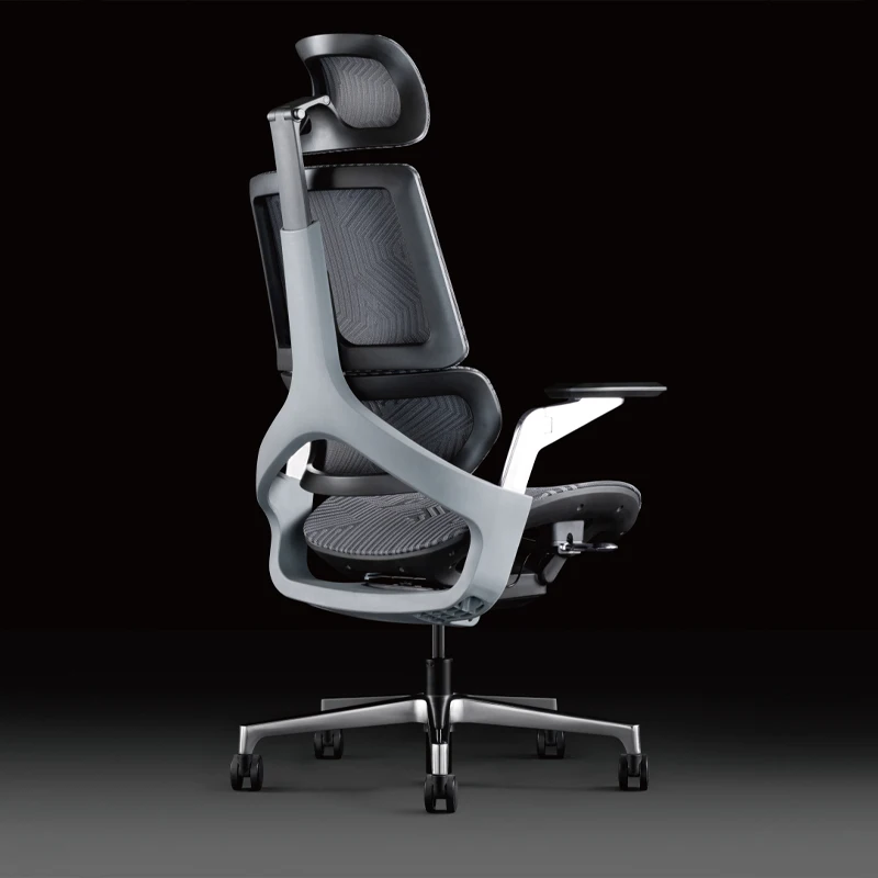 Modern High-Back Swivel Ergonomic Chair with 6D Adjustable Armrests Headrest and Footrest Office Chair