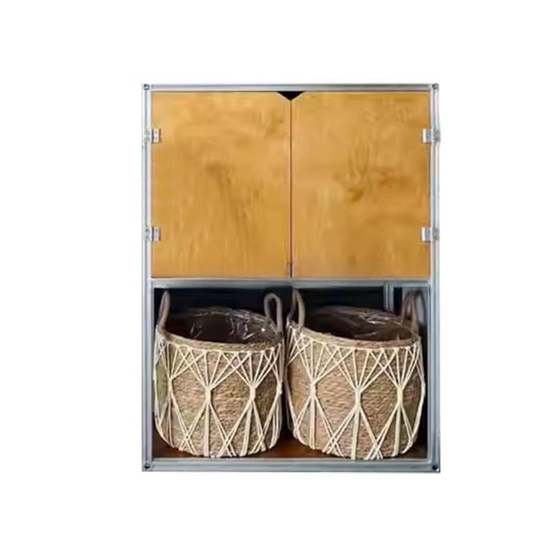 

Birch storage cabinet against the wall B & B ornaments Decorative Aluminum profile locker