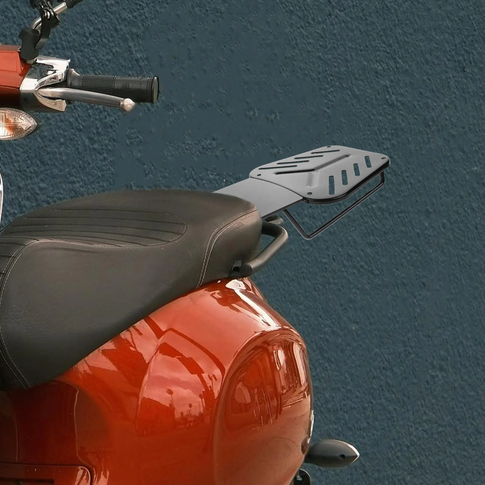 

Electric Bike Rear Rack Extension Sturdy Expandable Carrier Shelf Detachable Motorcycle Luggage Cargo Rack Rear Holder