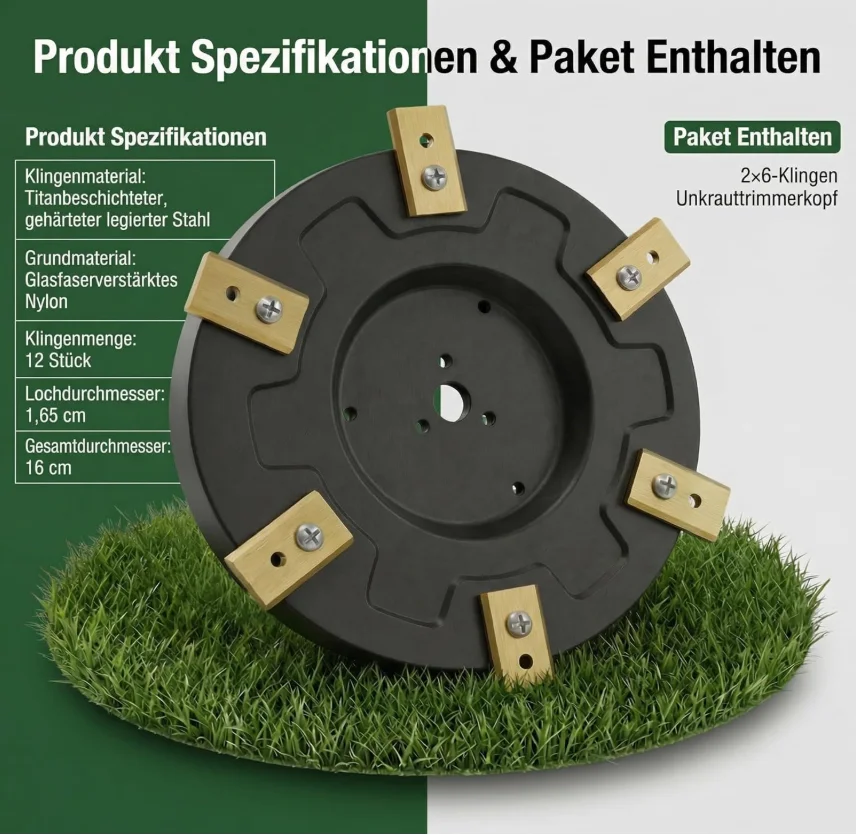 Premium Cutterhead Compatible with Mammotion LUBA1 AWD & LUBA2 AWD Fiberglass Reinforced Plastic for Enhanced Durability