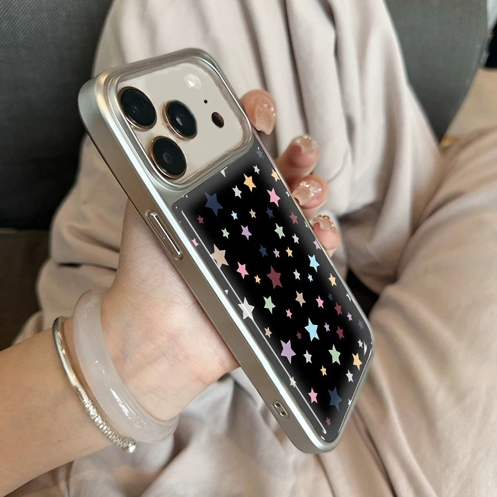 Neue bunte Sternen-Druckguss-INS-Hülle für iPhone 15 17 13 Pro Max Phone 11 12 ProMax 14 15 16 Plus Hüllen Stoßfeste Luxus-Coque – Detail 20