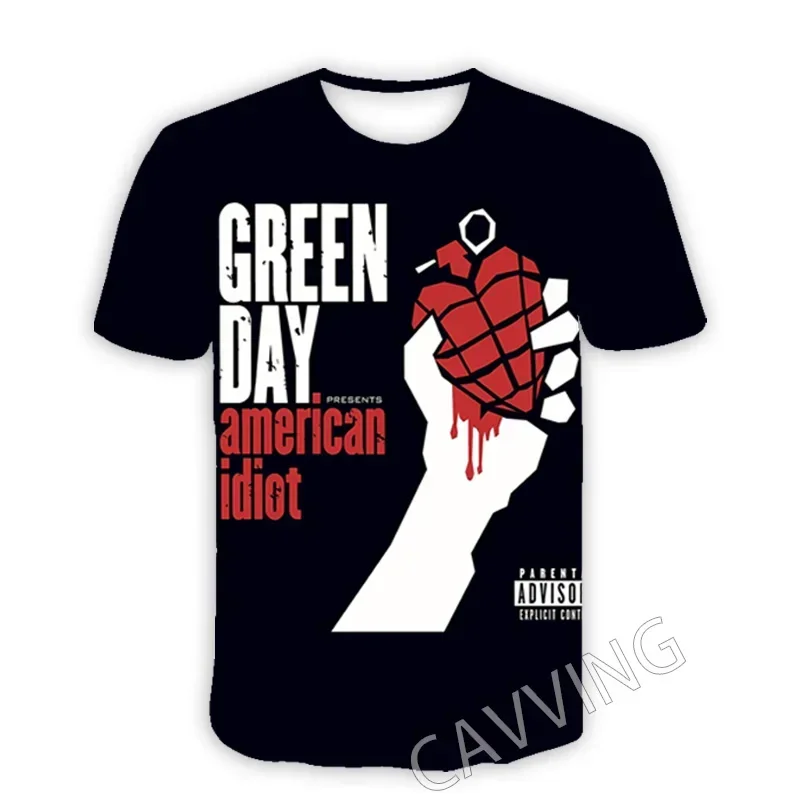 Green Day  Rock  3D Printed  Casual T-shirts Hip Hop Tee Shirts Harajuku Styles Tops Fashion Clothing  for Women/men