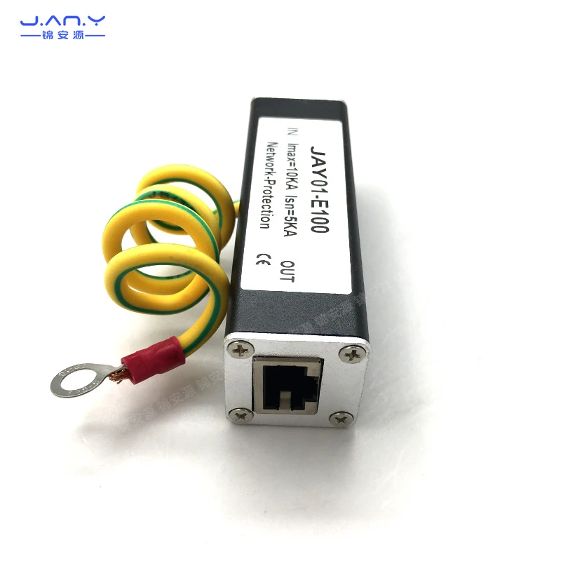 Network signal lightning arrester RJ45 surge lightning arrester 100M 100M Ethernet line lightning protection module