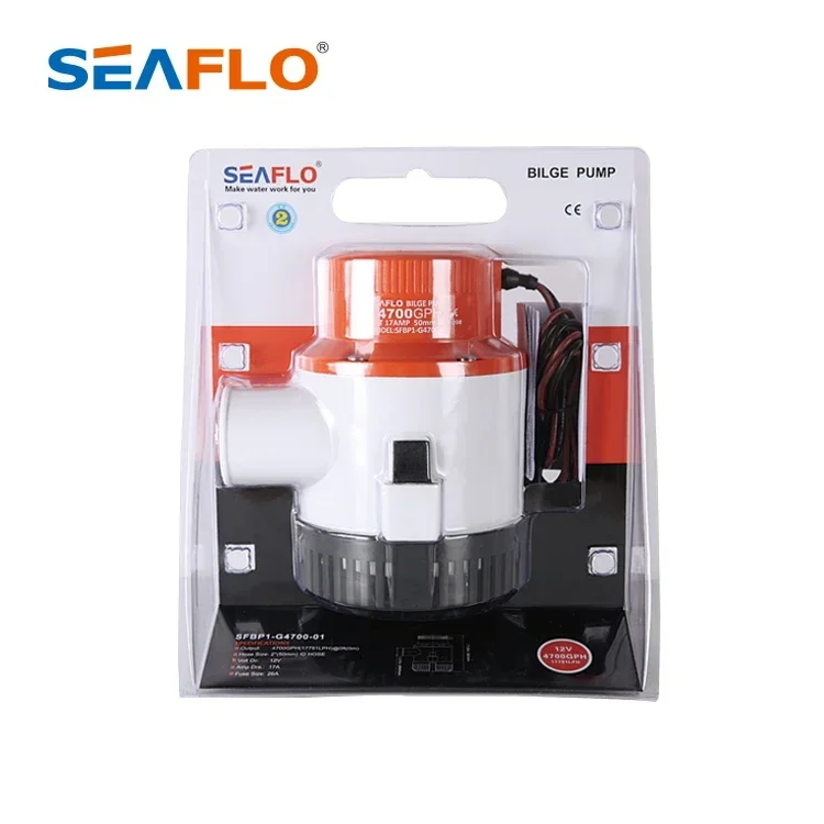 SEAFLO 4700 GPH 24V DC Mini Submersible Marine Bilge Pump 12 Volt Marine Water Pump For Marine Boat