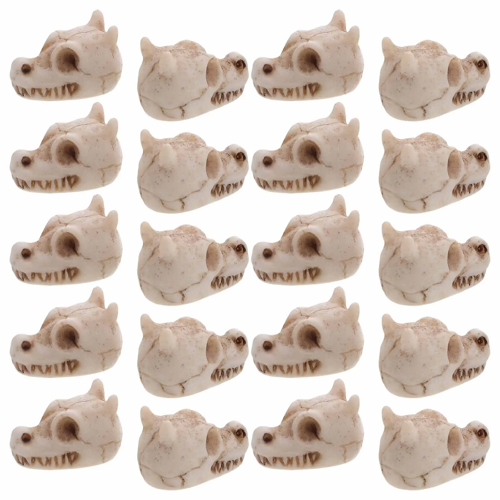 

20pcs Mini Dragon Skull Resin Outdoor Garden Decor For Fish Tank Bonsai Yard Waterproof Lawn Ornaments Outdoor Decorations
