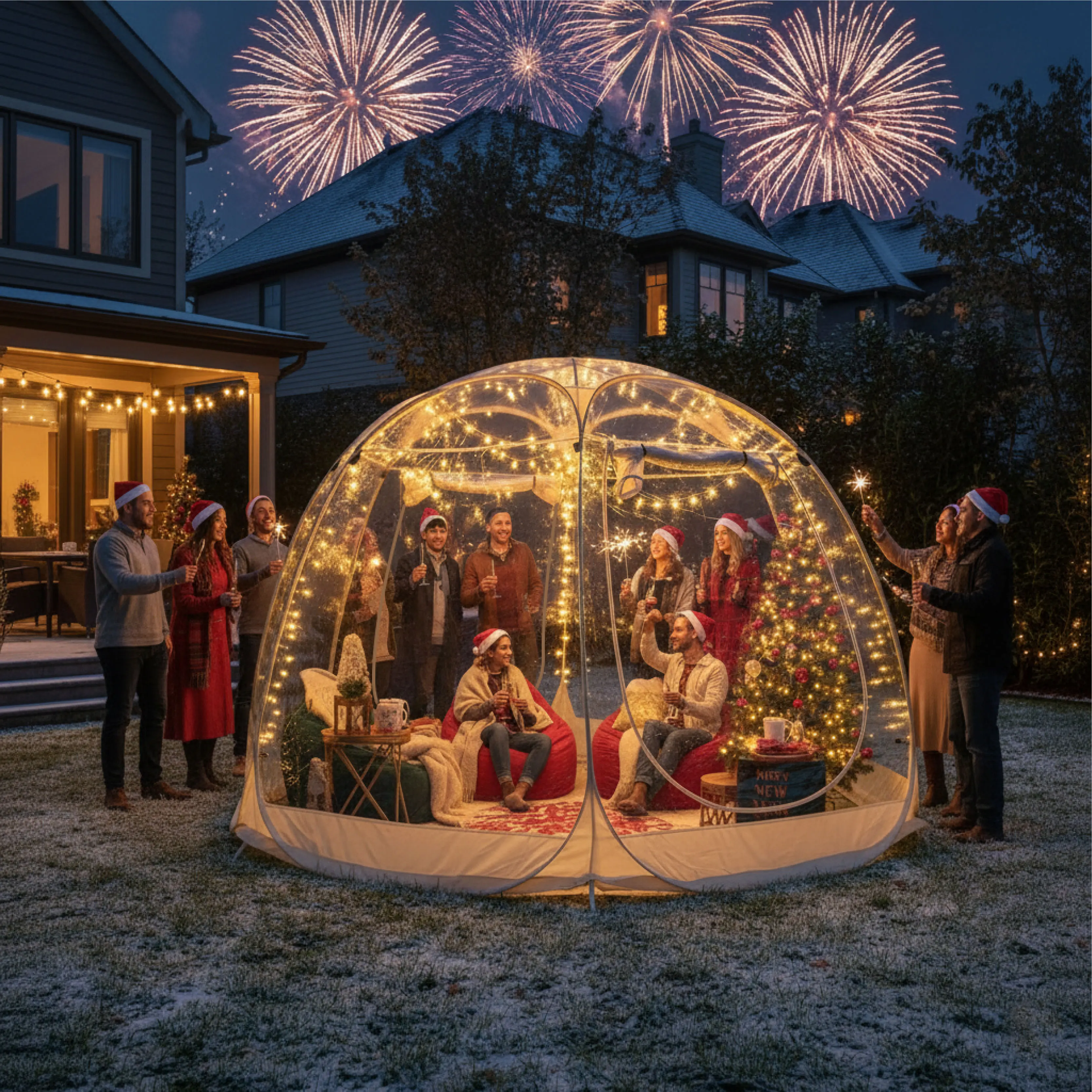 

Большая быстросборная палатка-пузырь, портативная уличная палатка-иглу, устойчивая к экстремальным холодам, зимнее убежище для кемпинга и использования на заднем дворе