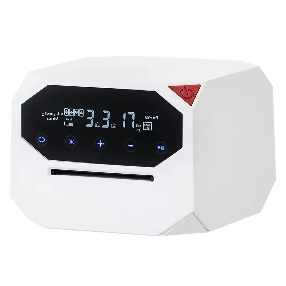 Automatic Shuffler and 360 Degree Rotating，Rechargeable 2500mAh Automatic Card Shuffler  for Poker Games Outdoor