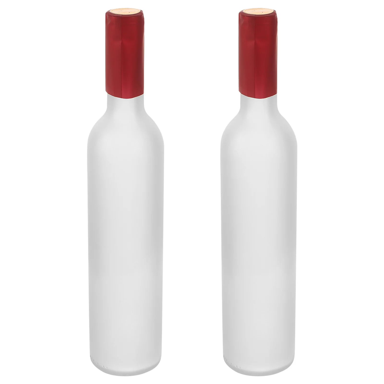 

2Pcs Empty Glass Wine Bottles Multifunctional Decorative Wine Bottle Flower Vase for Home Bar Juice Empty Bottles for Liquor