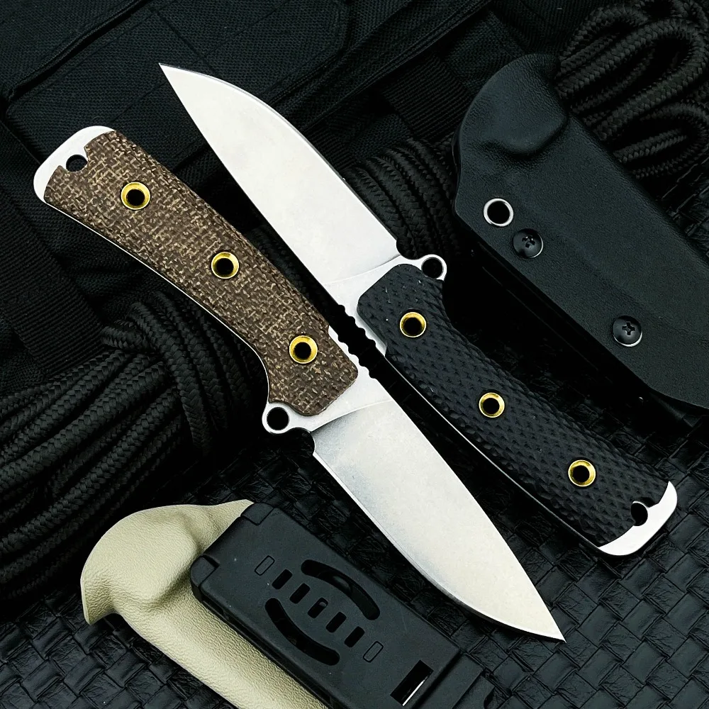 

Открытый прямой нож высокой твердости 8Cr13mov Лезвие Микартовая ручка Легкие прочные ножи Фруктовые ножи Тактические ножи