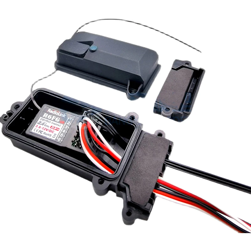 Plastic Waterproof RC Car Radio Device Receiver Box for 1/10 Axial SCX10 90046 D90 TRX-4 RC Crawler Car