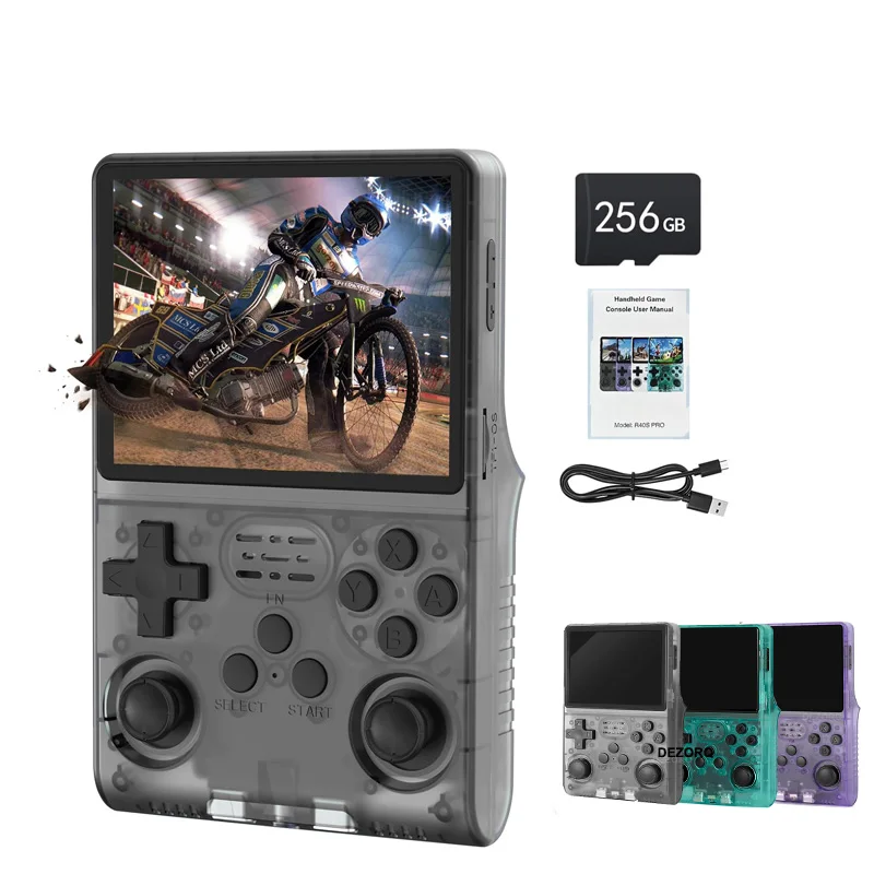 

Карманная портативная игровая консоль, 3,5-дюймовый ретро-плеер для видеоигр, 256 г, встроенный 30000 игр, 20+ эмуляторов для аркады
