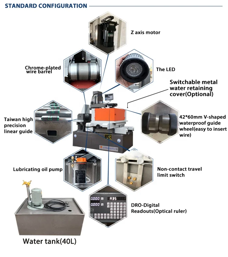 Macchina per taglio a filo Edm DK7745 Macchina per taglio a filo CNC Edm Filo ad alta velocità Edm