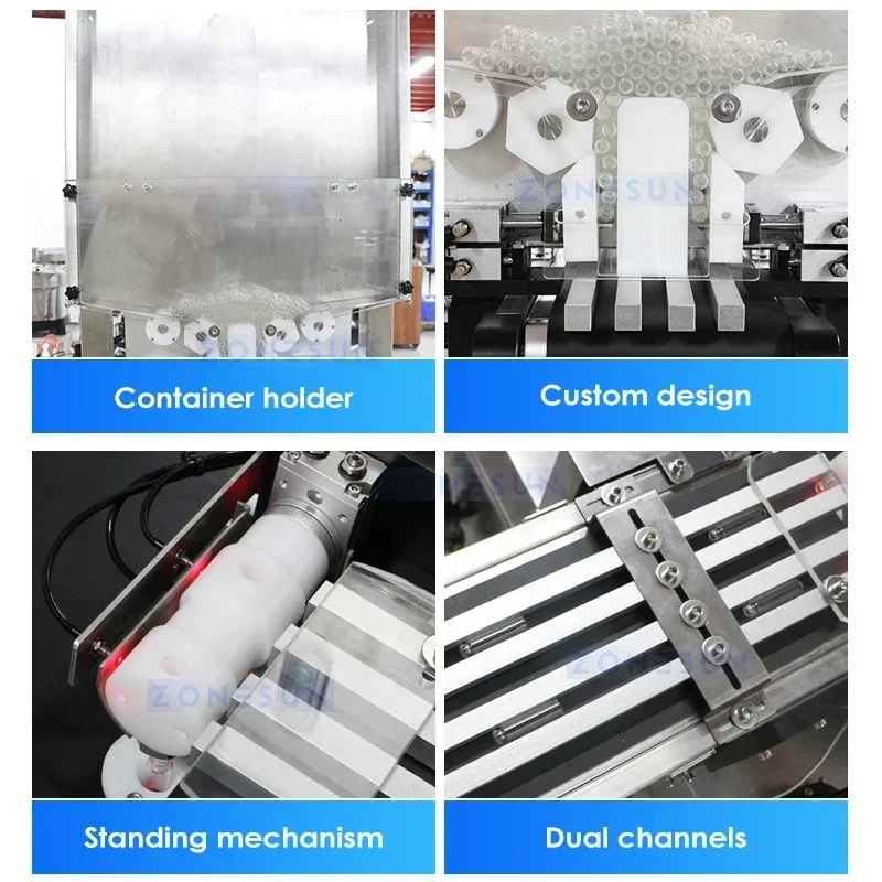ZONESUN Perfume Packaging Monoblock Fragrance Scent EDT EDP Ceramic Pump Small Volume Liquid Filling Capping Machine ZS-AFC17