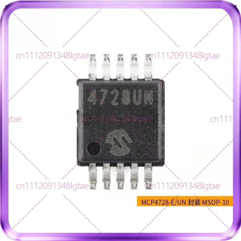 10-20pcs Original MCP4728-E/UN MCP4728 MSOP-10 12-Bit Quad Output DAC Chip