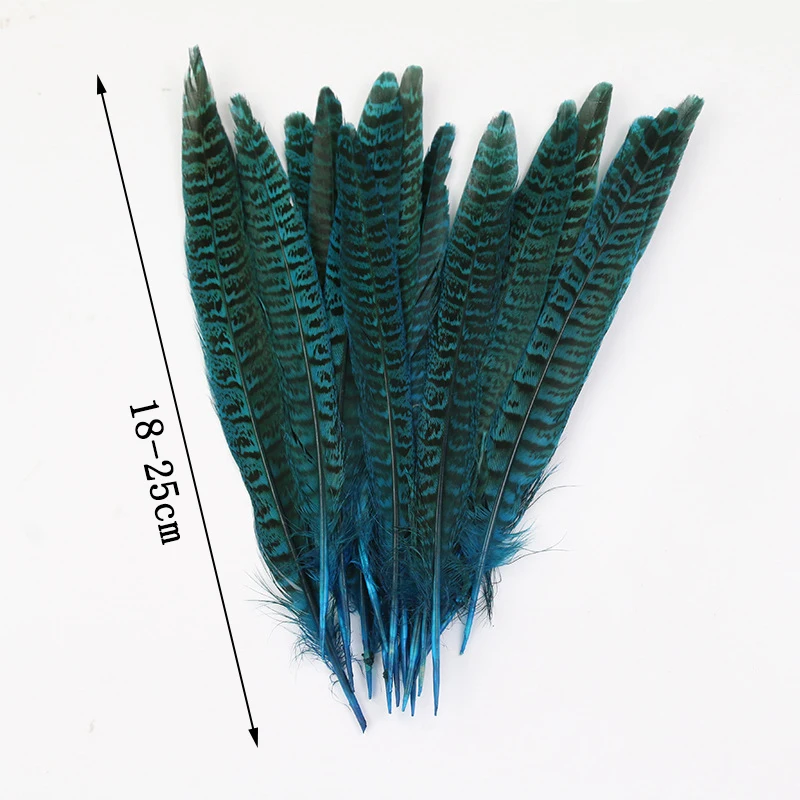 10 Pcs/Set Natural Pheasant Tail Feathers for DIY Stage Party Wedding Table Decoration Headgear Feather Gift Crafts Material