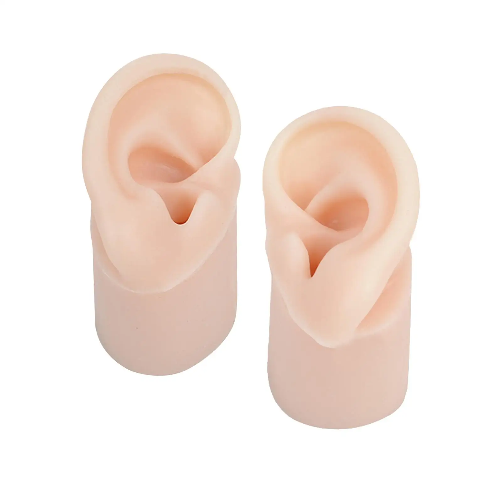 Realistic Soft Silicone Ear Model, deep Canal Ear Picking Practice Impression