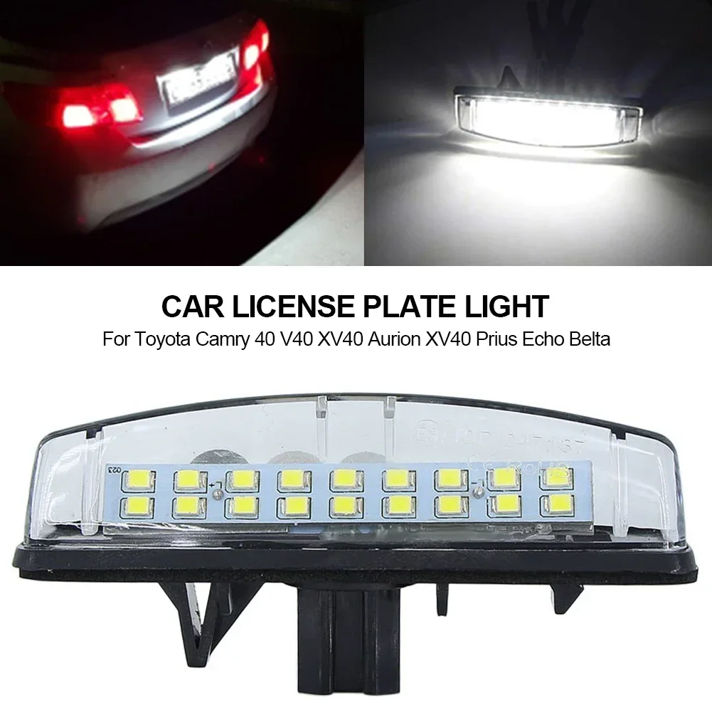 CanBus Led Car License Plate Light Bulb for Toyota Camry 40 V40 XV40 Aurion XV40 Prius Echo Belta Universal 12V