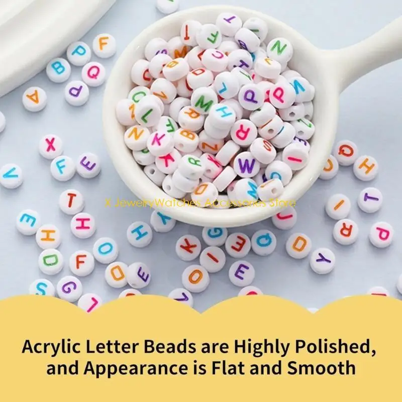 

31KD 1850 Multipurpose Letter Beads Collection Vibranting Color Easy To Use For Craft Enthusiasts and Family Fun Daily Use