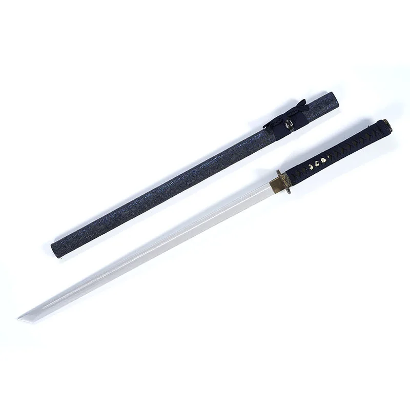 Espada medieval de 104cm/40,94 polegadas, modelo adereços de bambu com bainha, periféricos de anime, suprimentos para festa, exibição de mesa colecionável