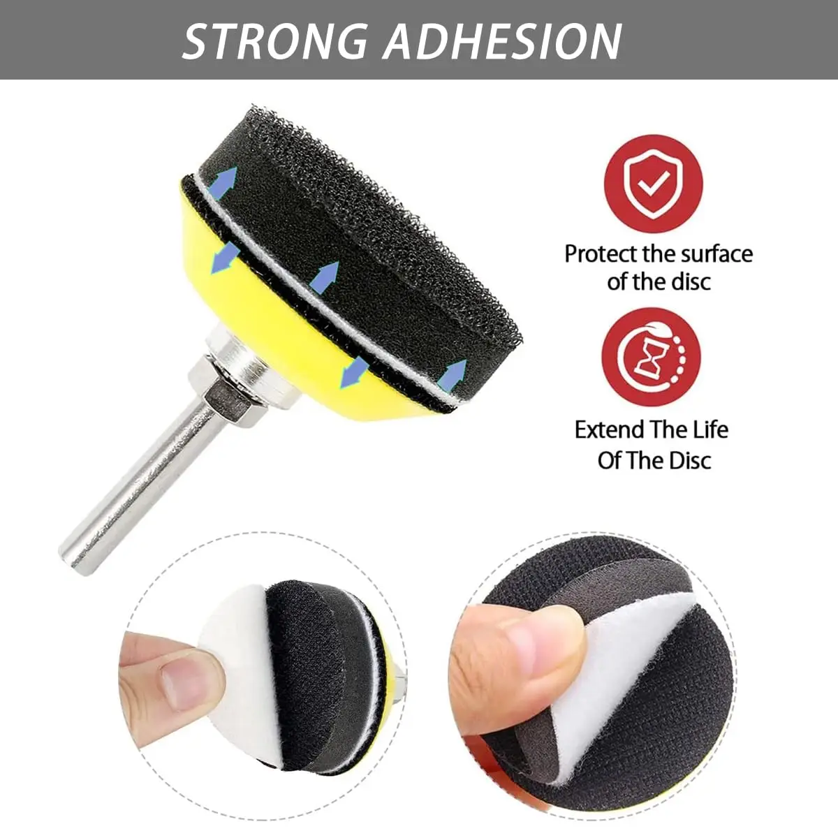 2 Inch Hook and Loop Wet Dry Sandpaper Kit 130 Pcs 60-10000 Grit for Wood Metal Car Drywall Drill Grinder Rotary Tool Attachment