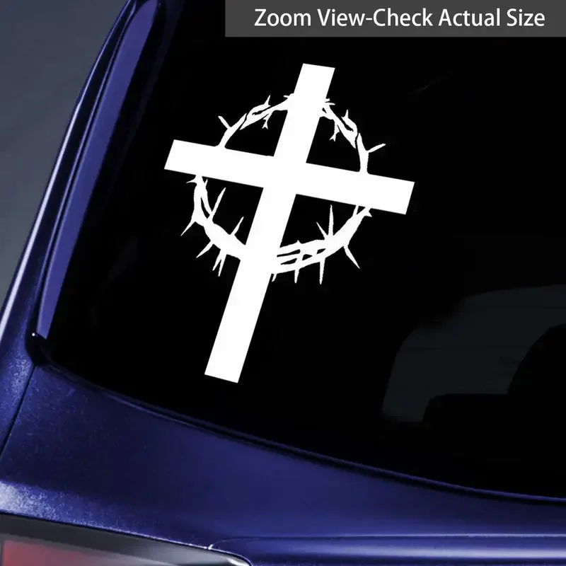 Jesus Christianity Cross Car Stickers, Stickers For Laptop, Bottle, Truck, Phone, Motorcycle, Jeep, Vehicle, Window, Wall, Cup D