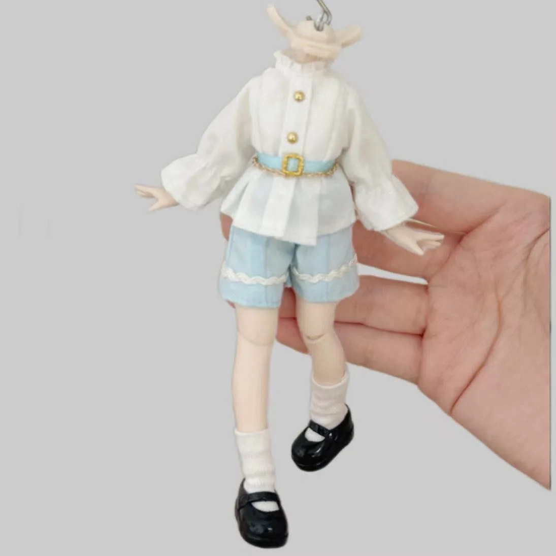 （customization 30day）BJD doll clothes suitable for 1/12  size white set clothes set doll accessories (6 points)
