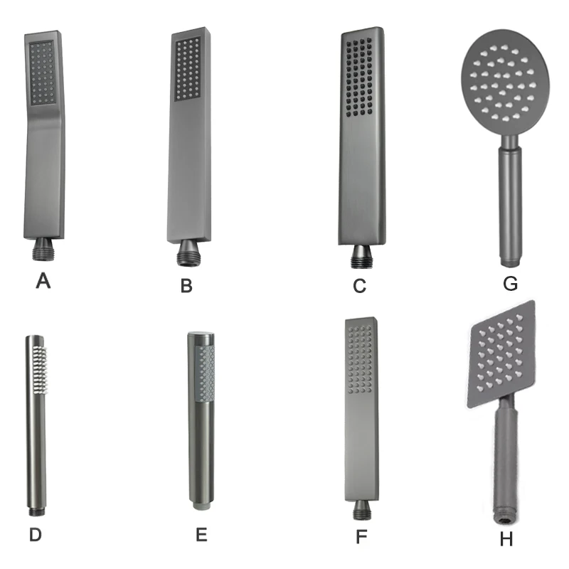 

Grey Hand Held Shower Head Bathroom Sprinkler Replacement Brass or Stainless Steel Rain Shower Spray Bath Handheld Shower Heads