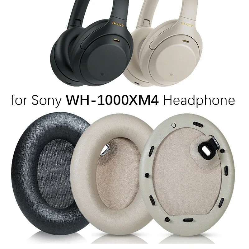 Replacement Ear Pads Cushions for Sony WH-1000XM4 Headphone Soft Memory Foam Pads 1000 XM4 1000XM4 Earpads