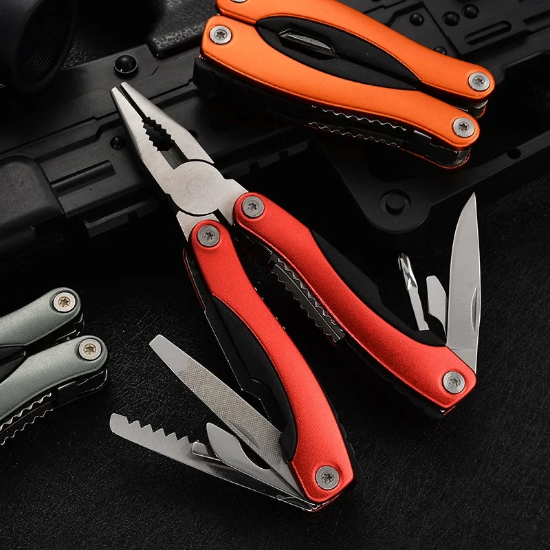 Outdoor camping universal tool pliers multi-purpose pliers folding pliers mini stainless steel combination pliers for home use