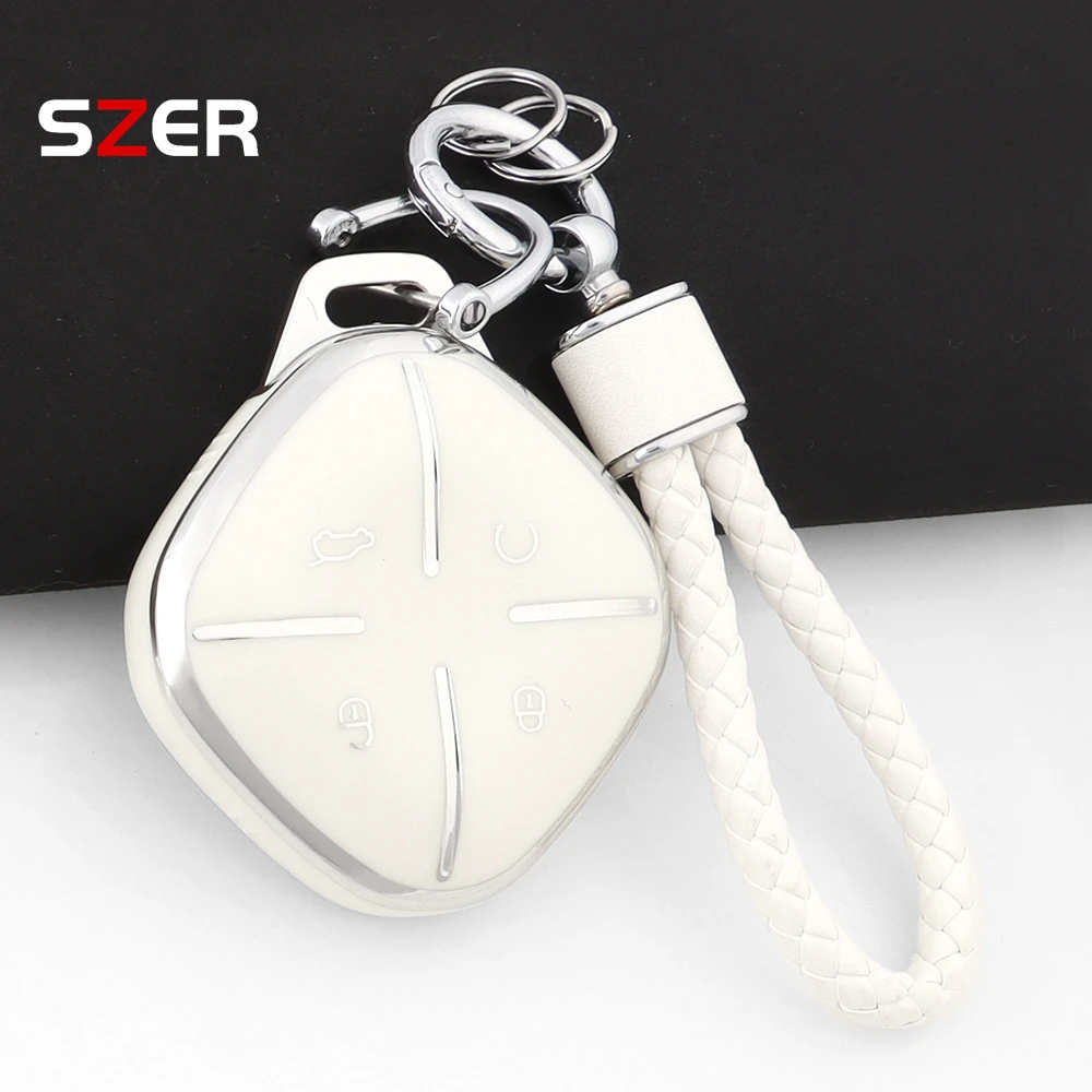 TPU Car Key Case Fob Cover For Chery Jetour Dashing IDM I-DM X-1 Plus DTC 2022 2025 Keychain Remote Shell 4 Buttons Accessories