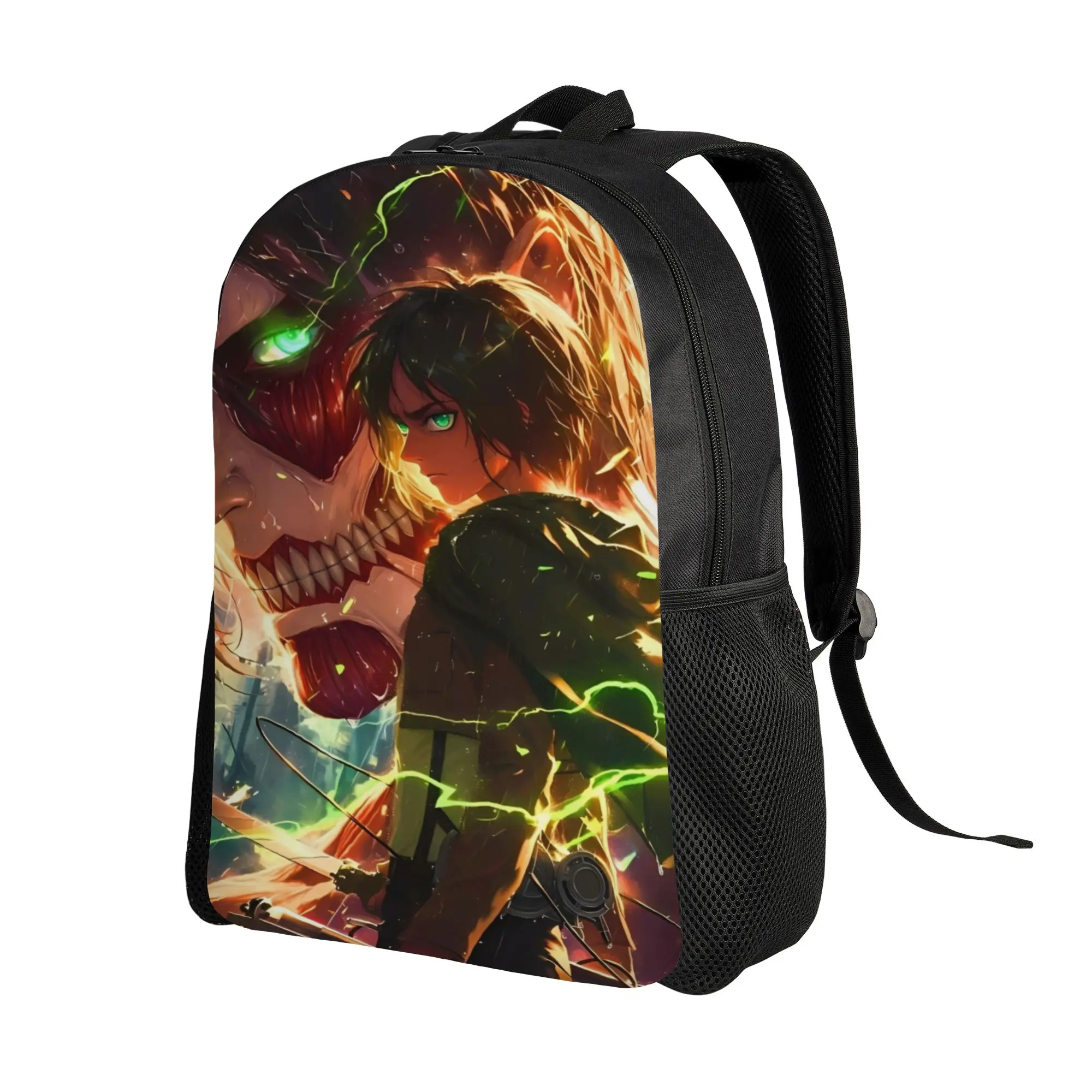 Levi Ackerman Backpack  Travel Backpacks Unisex Custom Durable High School Bags Novelty Rucksack