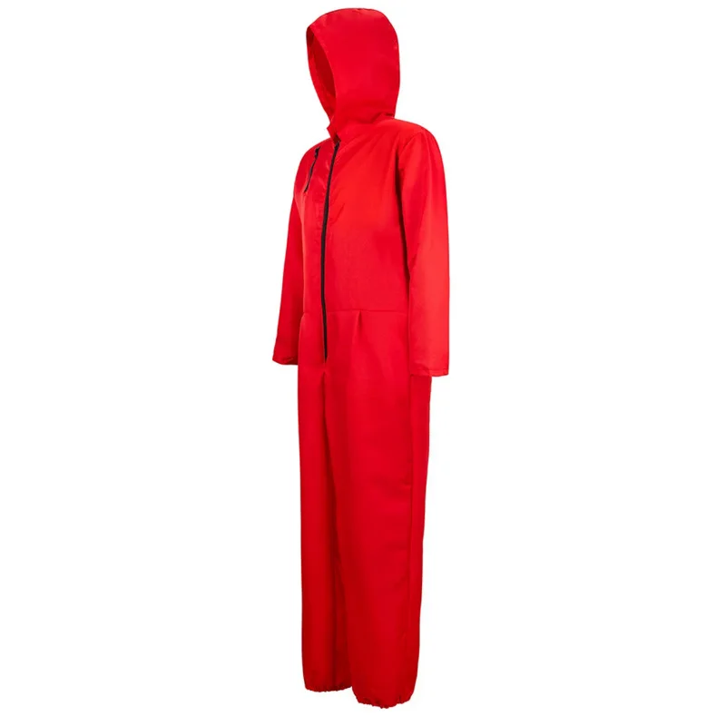 Macacões unissex Halloween Costume para adultos, roupas cosplay, macacão vermelho, vestido extravagante, festa, homens, adultos