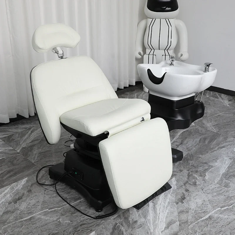 Split Barber Shop Hair Salon Rotating Bed Multifunctional Electric Lifting Flushing Bed