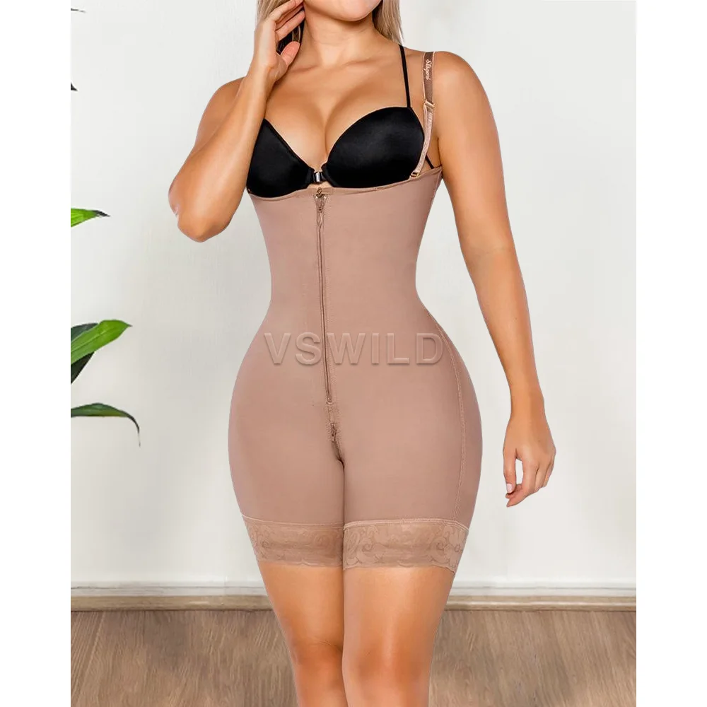 

Fajas Reductoras Y Modeladoras Mujer Lingerie Women Postpartum Recovery Adjustable Shapewear Slimming Fajas Lace Body Shaper