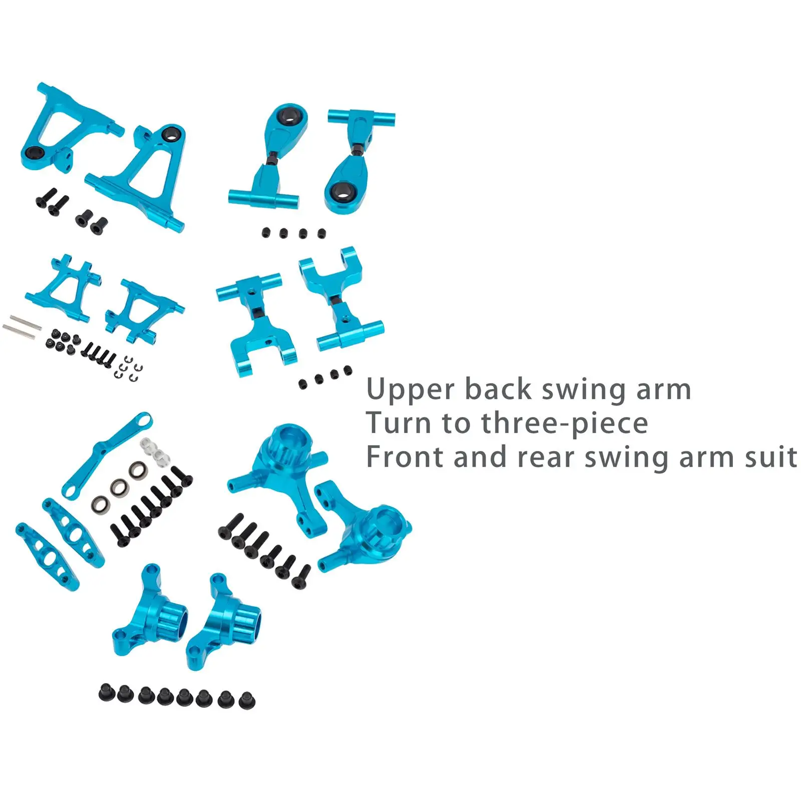Auto RC Sostituire Parti per Tamiya TT02 1/10 Rock Crawler Monster Truck Modello di Auto Assemblaggio FAI DA TE Accessori di Ricambio Blu