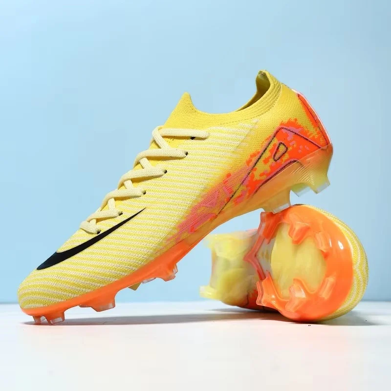 

High Quality Mens Soccer Shoes Society Non-Slip Turf Soccer Cleats for Womans TF/FG Training Football Field Boots Chuteira Campo