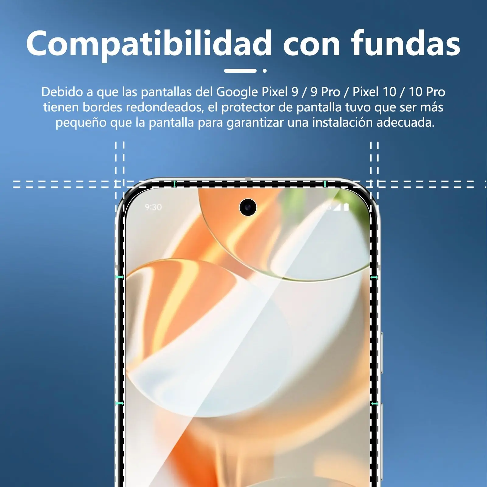 Pelindung Layar Untuk Google Pixel 9 10 Pro Kaca Tempered HD 9H Transparan Jernih Anti Gores Ramah Casing