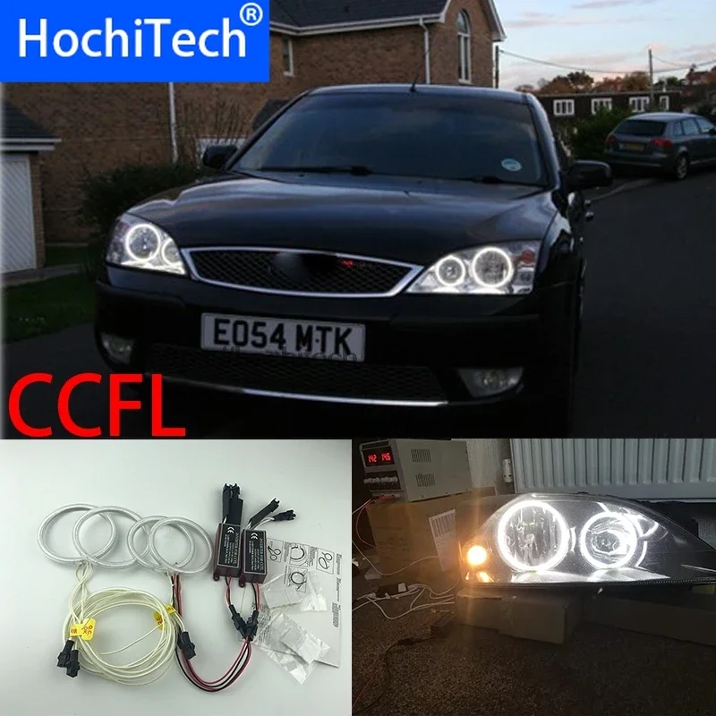 

WHITE 6000K CCFL фара Halo Angel Eyes Kit Angel Eyes Light HochiTech для FORD Mondeo MK3 2001-2007 Стайлинг автомобиля