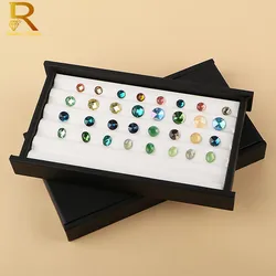 Superior Leather Diamond Display Tray Box with Magnetic Cover Stone Storage Beads Jewelry Stand Holder Gems Organizer Case Black