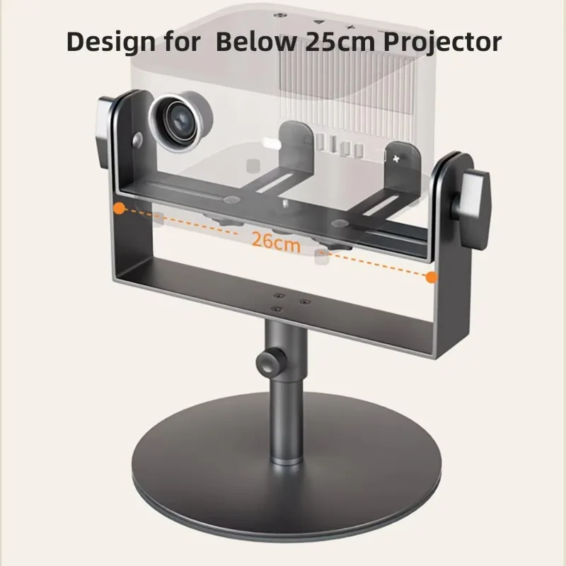 The multifunctional 360-degree rotating projector ceiling stand is suitable for desktop projectors