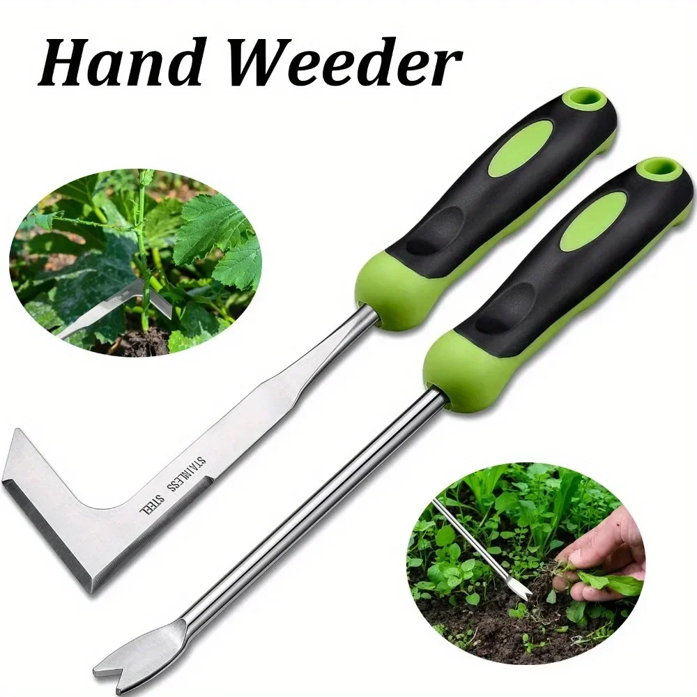 2026 Weed Cutter for Gardening and Outdoor Lawn Latest Models Stainless Steel Manual Weeding Tool, Weed Cutter Scarifier Rooter