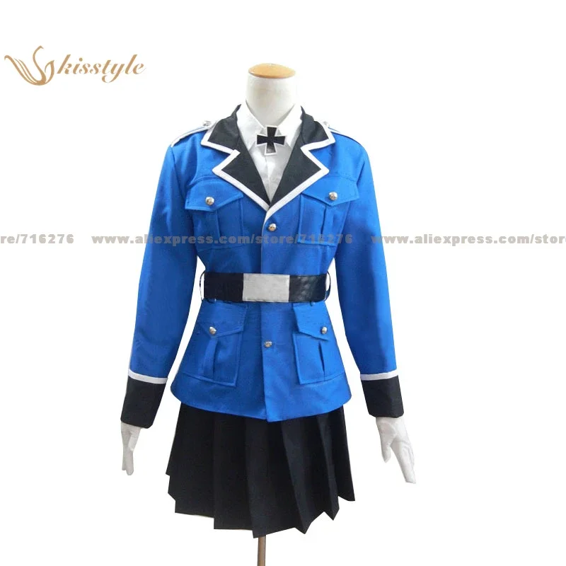 Kisstyle Fashion Hetalia: Axis Powers Prussia Gilbert Julchen Uniform COS Clothing Cosplay Costume,Customized Accepted