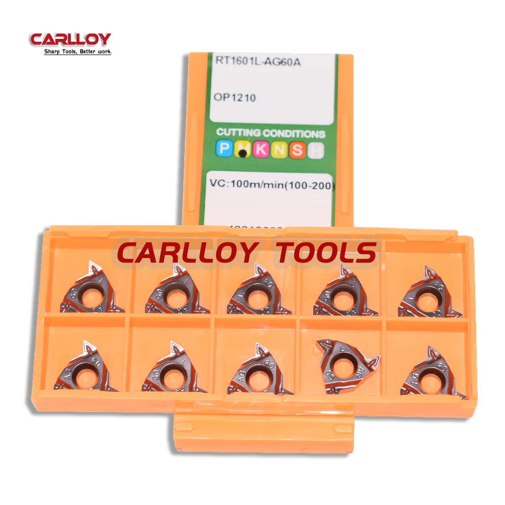 

RT1601L-AG60 OP1210 Carbide Threading Insert 16IRAG60 For Metal Cut