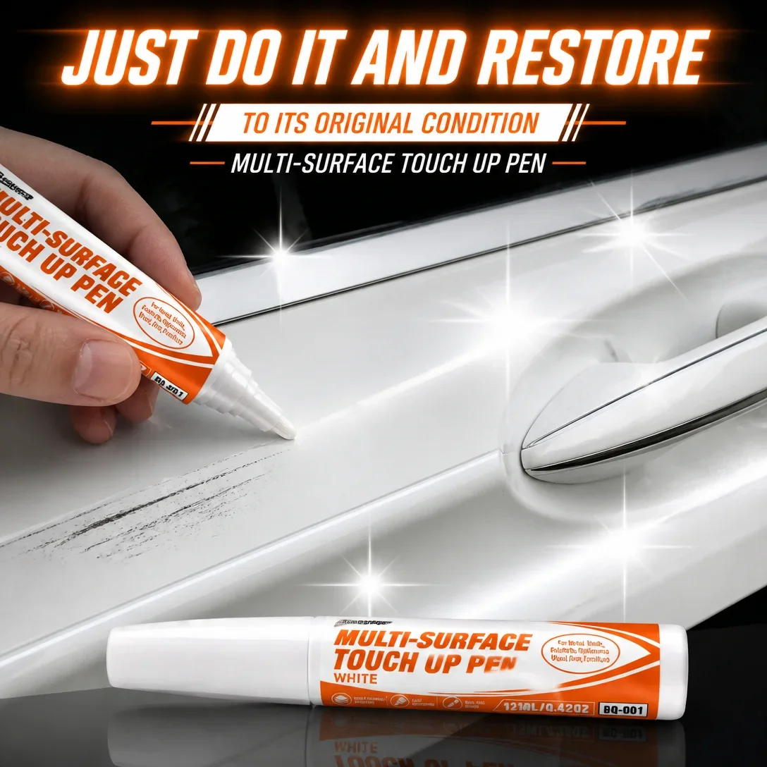 Multi-Function Car Paint Scratch Repair Pen White Interior Ink Tire Wheel Marker Permanent Touch Up Paint Pen