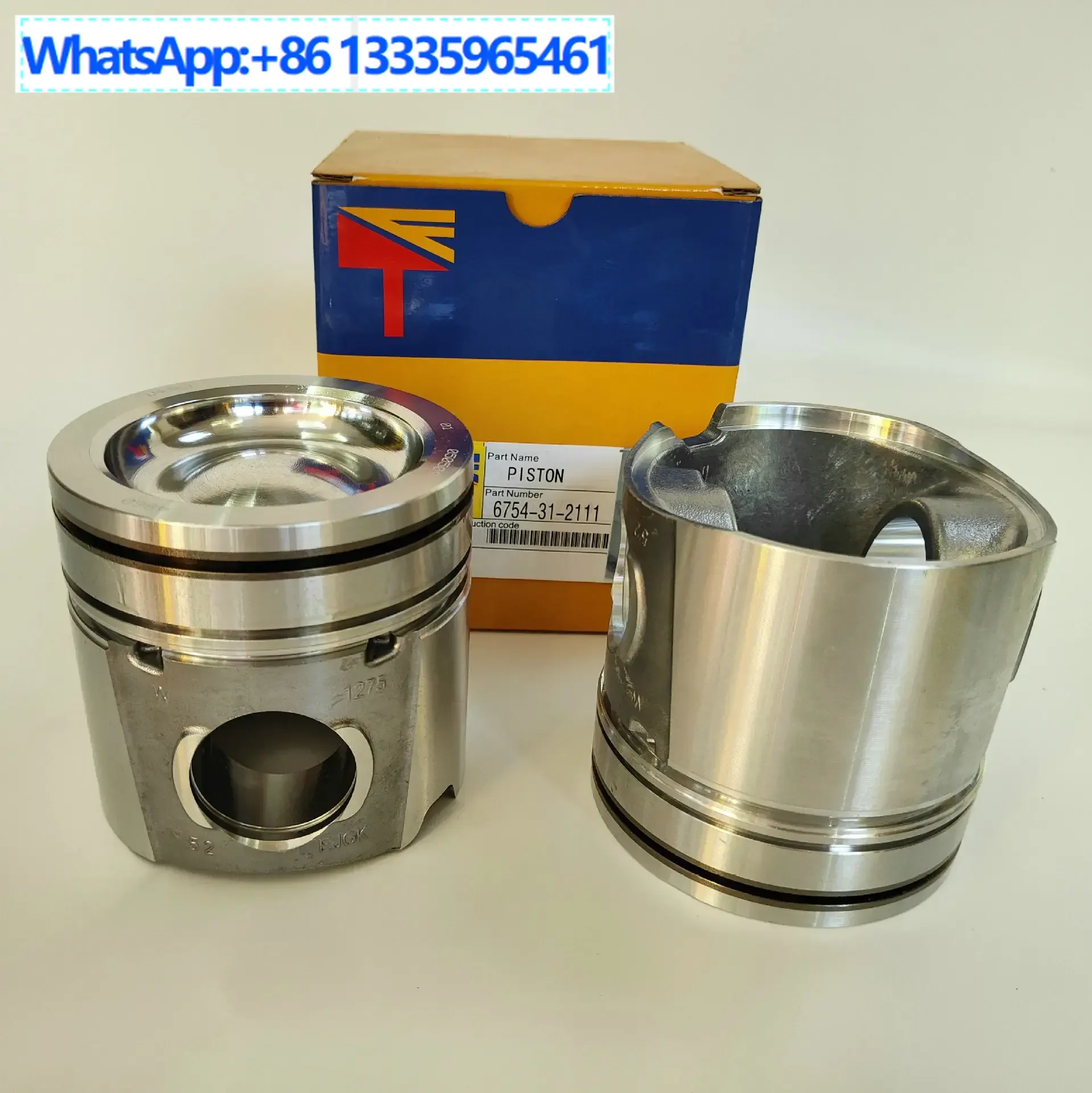 

Поршень двигателя PC200-8 S6D107 6754-31-2111, детали экскаватора