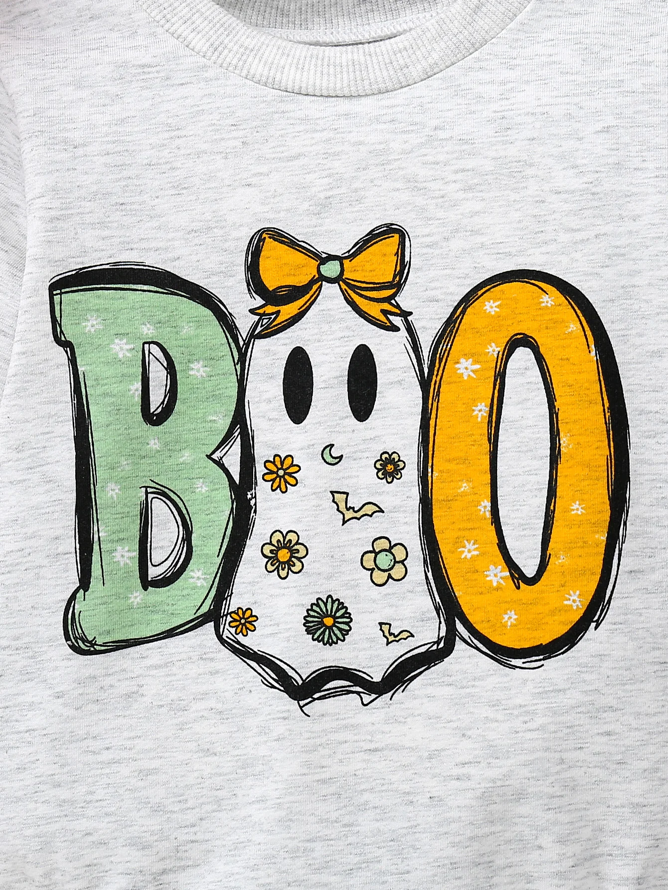 Halloween Autumn Cotton Newborn Cute Bodysuits O-Neck Long Sleeve Cartoon Printed ‘BOO’ Romper Pumpkin