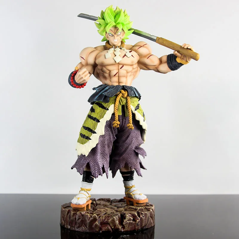 Gk Dragon Ball Anime Figure 34cm Samurai Son Goku Gohan Vegeta Figurine Super Saiyan Model Statue Doll Toys for Children Gift