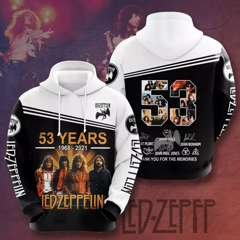 Autumn Winter Hip Hop Band Hoodies AC/DC Men's Hooded Sweatshirt 3D Printing Popular Rock Pullover Man Women's Hoodie Jacket