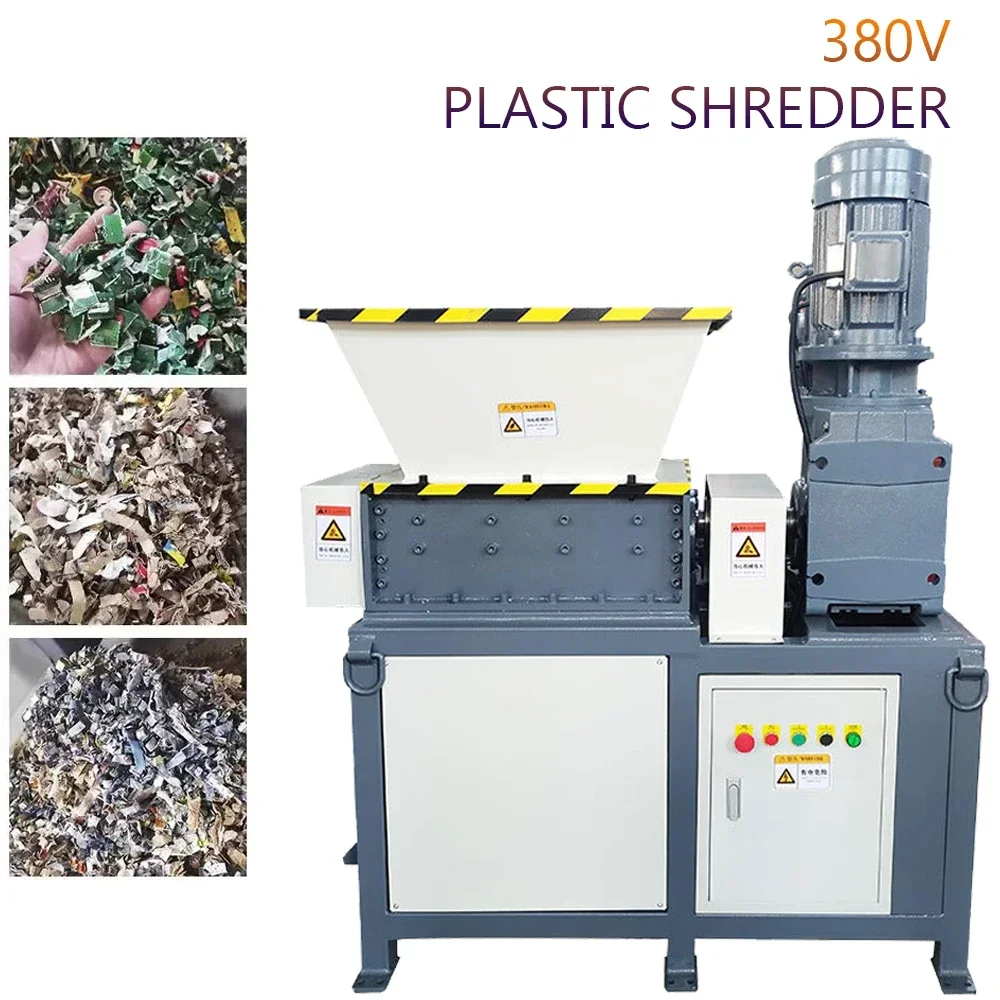 Large Industrial Shredder Tires Plastic Wood Scrap Metal Removable Impact Shredded Machine Oil Barrel Crusher/Waste Treatment