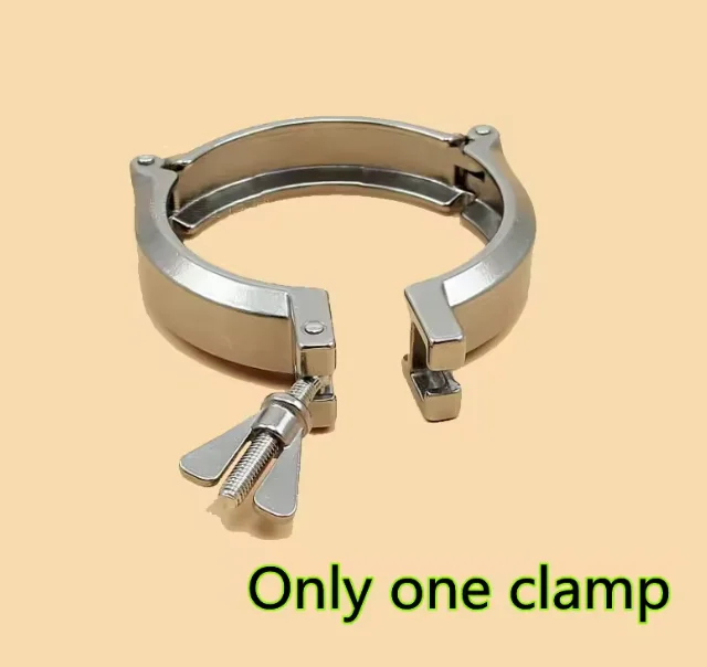 KF63 KF80 KF100 KF160 Cerniera per vuoto Morsetti per dadi alari in acciaio inossidabile Raccordo per tubi Tri morsetto a catena con staffa di centraggio e O-ring